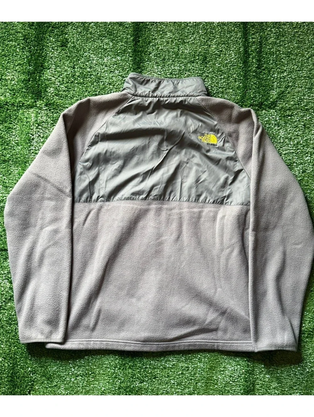 The North Face Fleece Gray-Neon Jacket| Size XL